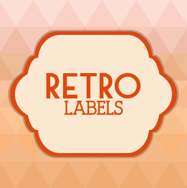 Retro label design - Διάνυσμα, εικόνα