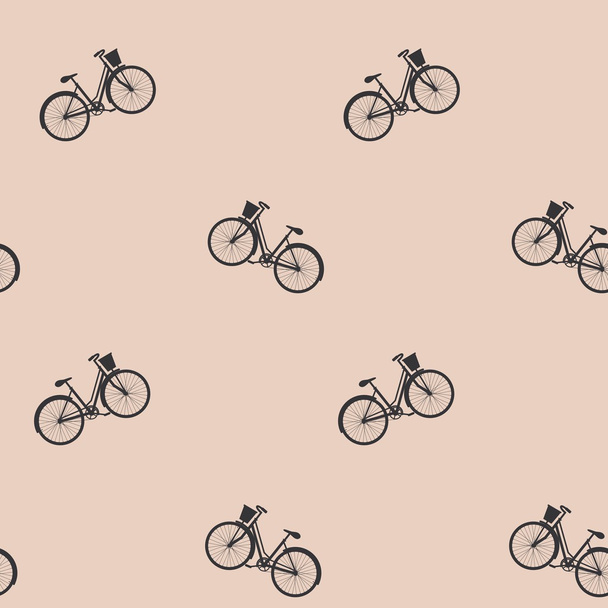 Bicycles seamless background - Vector, Image
