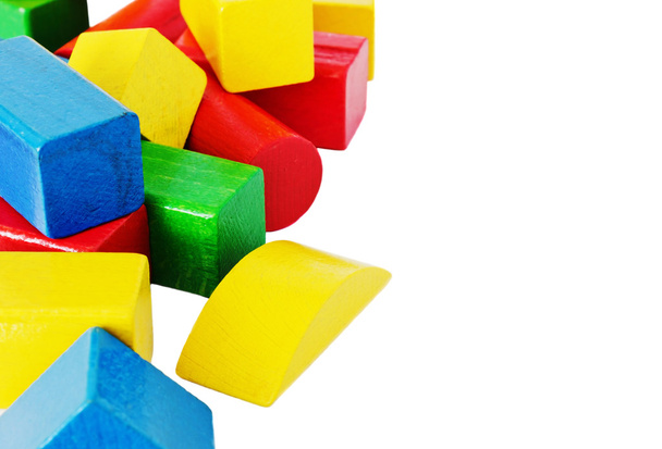 цветные деревянные кубики
 - Фото, изображение