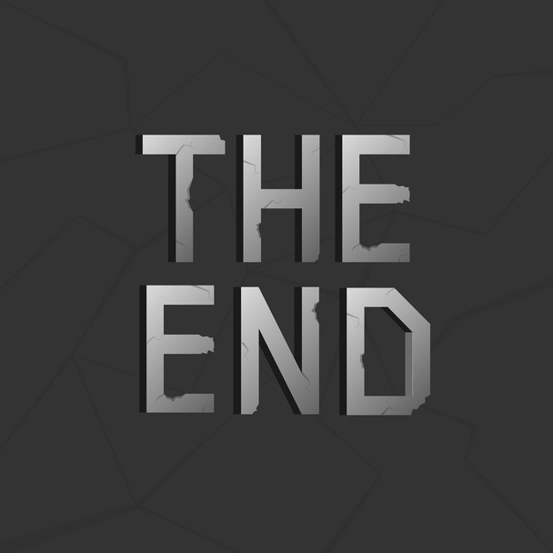 The end text - Vector, Image