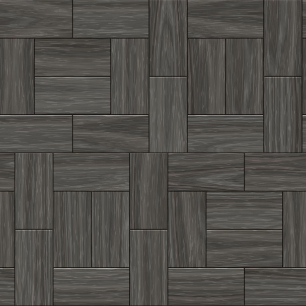 Seamless dark wood parquet texture illustration - Photo, Image