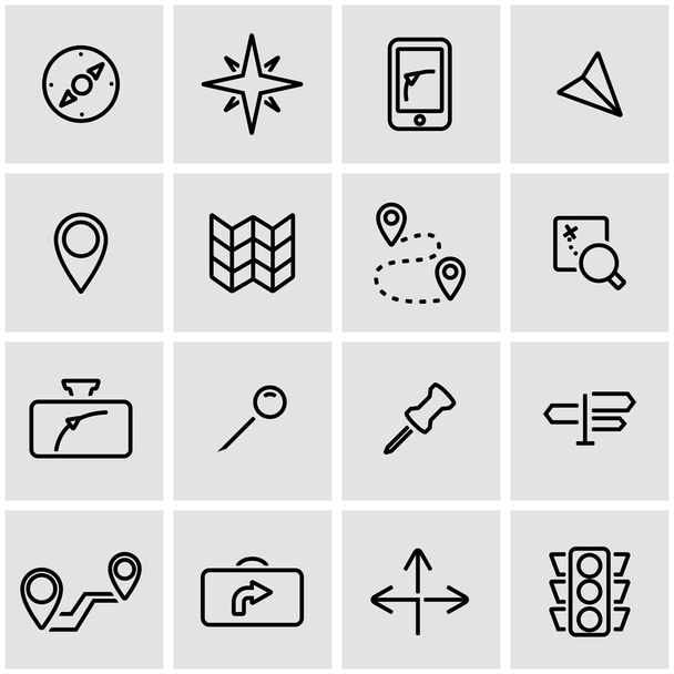 Set di icone di navigazione vettoriale
 - Vettoriali, immagini