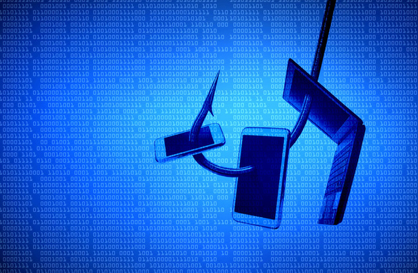 Phishing-Angriff auf Geräte - Foto, Bild