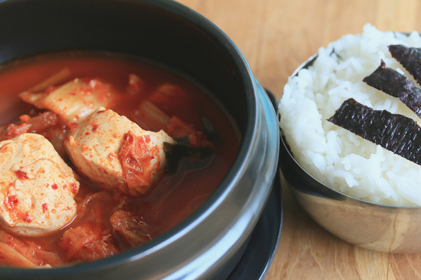 Kimchi leves - élelmiszer-Koreai - Fotó, kép