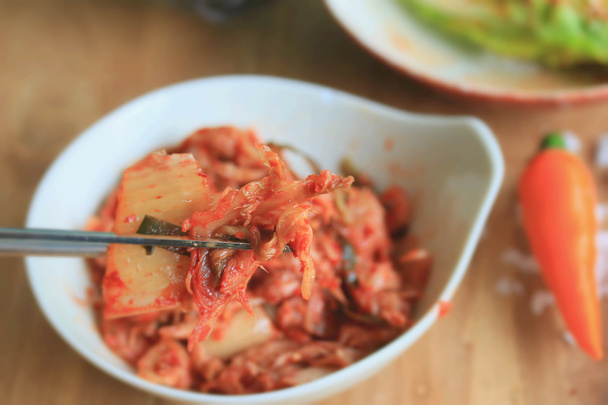 Zelí kimči - korejské jídlo - Fotografie, Obrázek