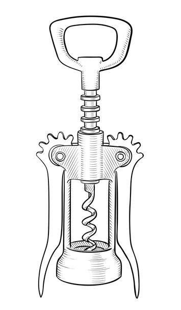 Corkscrew, vector illustration - Вектор, зображення