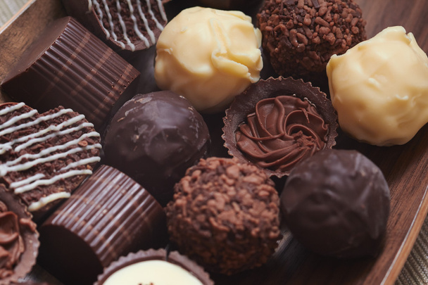 Słodkie cukierki czekoladowe - Zdjęcie, obraz