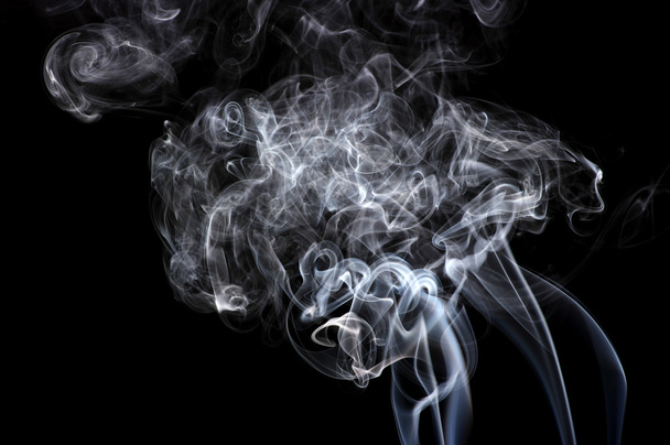 Kolorowym tle dymu - Zdjęcie, obraz