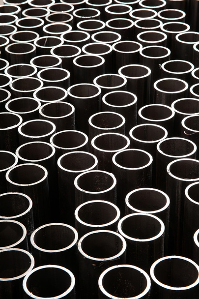 Стальные трубы, изготовленные на заводе
 - Фото, изображение