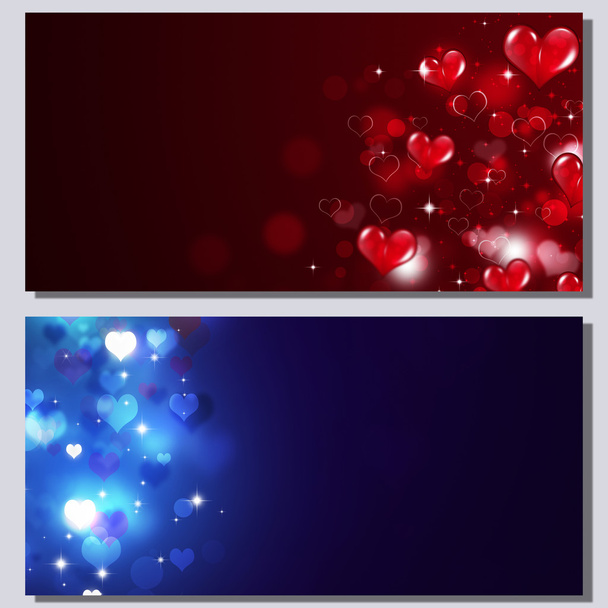 Abstract Valentine Banners - Foto, Imagem