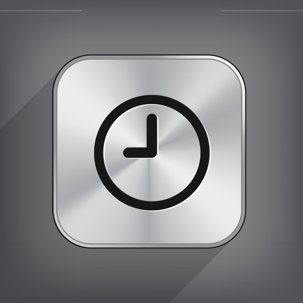 Clock flat design icon - Vektor, kép