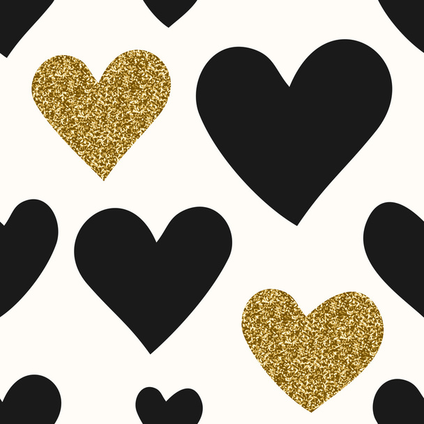 Hearts Seamless Pattern - Vector, Image