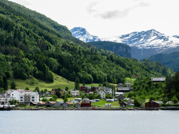 Eidsdal off Norddalfjorden, Norway - Photo, Image