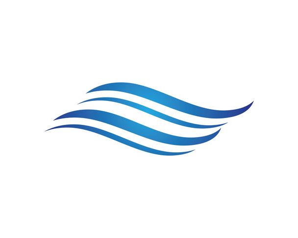 Wave beach logosu - Vektör, Görsel