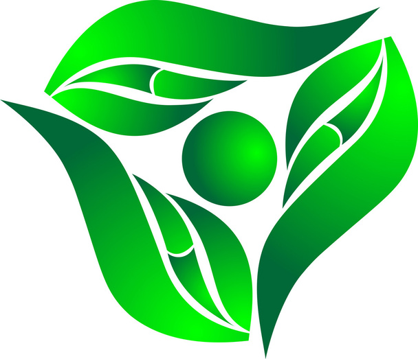 Green leafs - Vektör, Görsel
