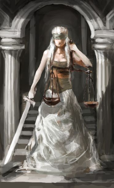 θεά της δικαιοσύνης - Φωτογραφία, εικόνα