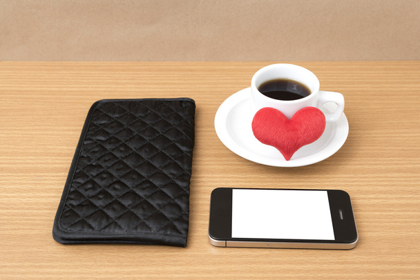 coffee,phone,wallet and heart - Foto, Bild