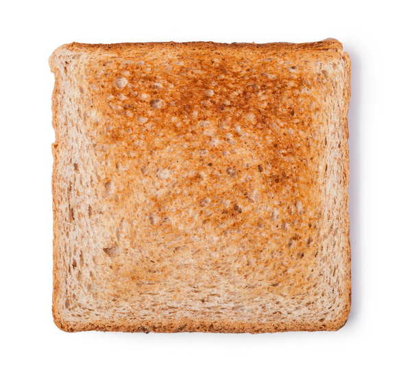 pan tostado aislado sobre fondo blanco
 - Foto, Imagen