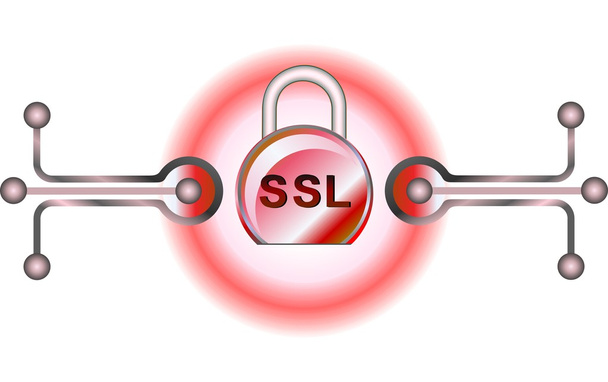 SSL - biztonsági - Vektor, kép