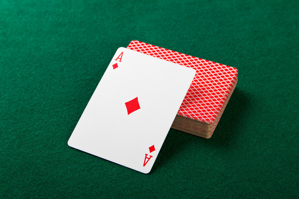 Cards and pack of playing cards. - Fotoğraf, Görsel
