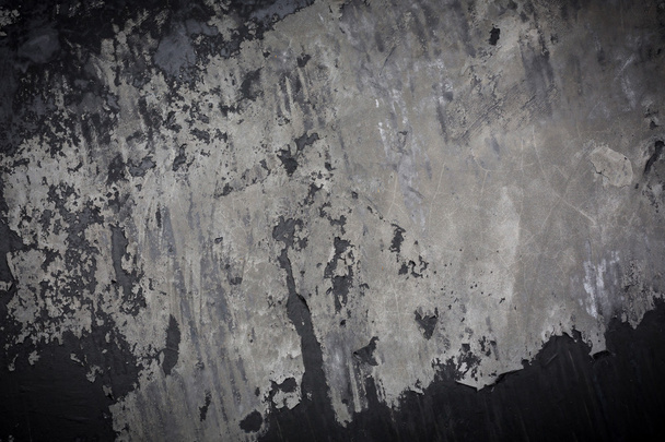 セメント モルタル壁テクスチャ グランジ背景が黒の塗料 - 写真・画像
