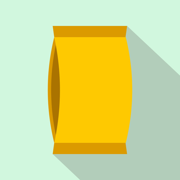 Cardboard packaging flat icon - Vektor, obrázek