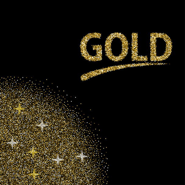 Vector moderne gouden glitter abstracte achtergrond - Vector, afbeelding