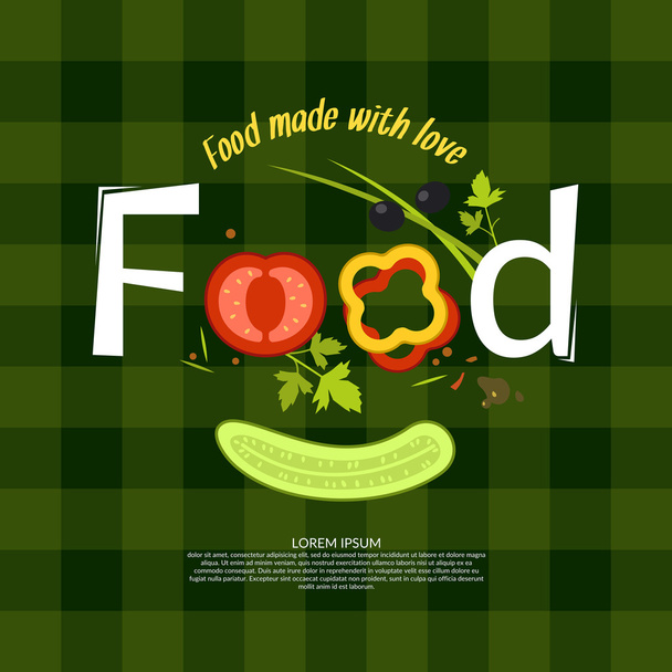 Food. Illustration for design - Vector, Image