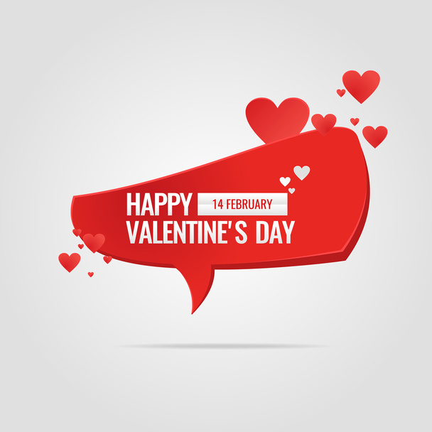 Día de San Valentín. 14 de febrero. Cartel original y conceptual
 - Vector, imagen
