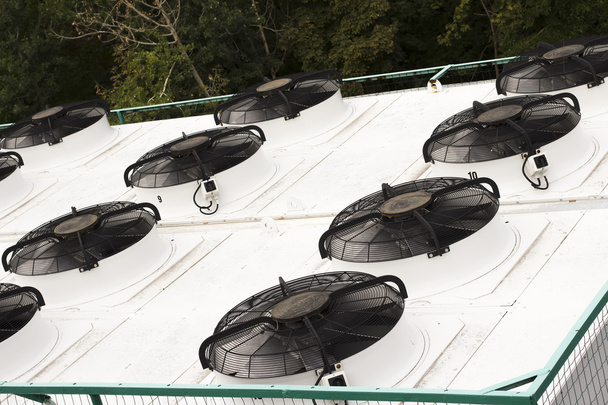 Průmyslové ventilátory na střechu - Fotografie, Obrázek