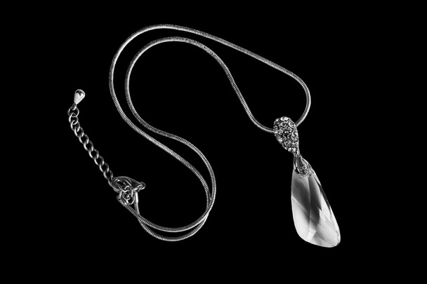 Necklace on black - Fotó, kép