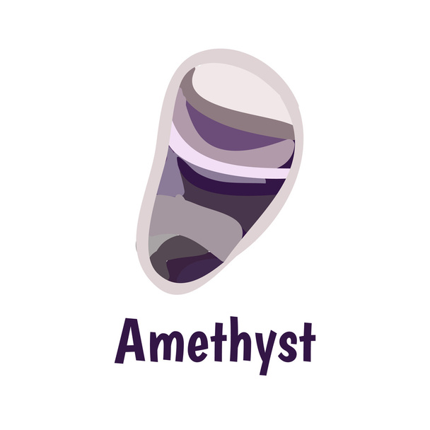 Amethyst in vector - Vector, afbeelding