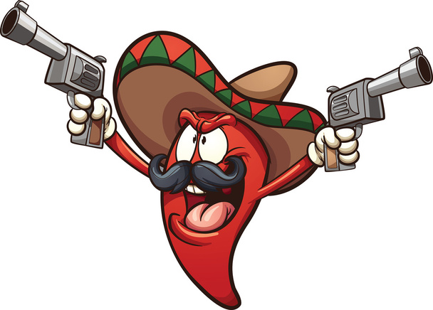 Mexican chili pepper - Vector, Image