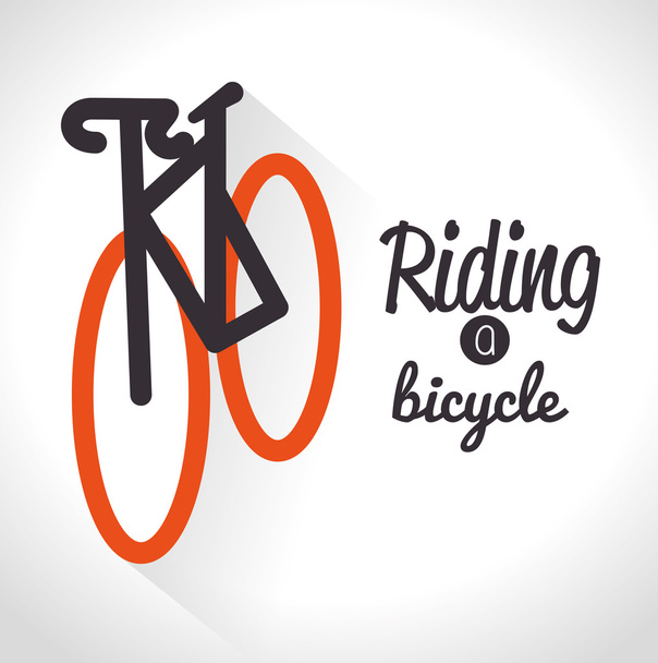 Estilo de vida bicicleta diseño
 - Vector, imagen