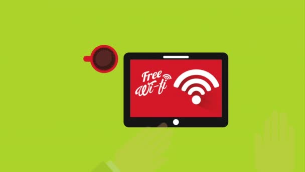 Free wifi design - Footage, Video