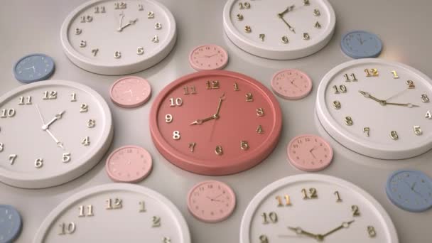elegant Time Lapse - Clocks - Πλάνα, βίντεο