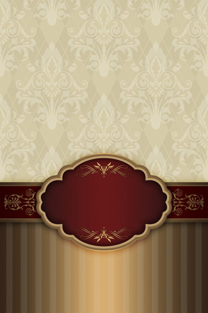 Decorative background with elegant frame. - Φωτογραφία, εικόνα