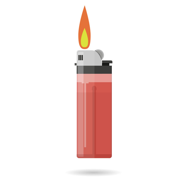 red pocket lighter - Διάνυσμα, εικόνα