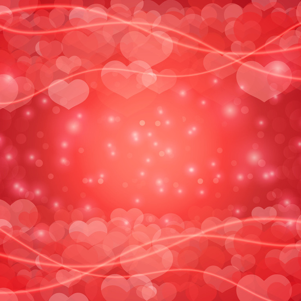 patroon van harten en sparkles - Vector, afbeelding