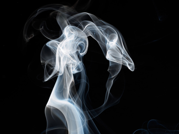fumaça no fundo preto - Foto, Imagem