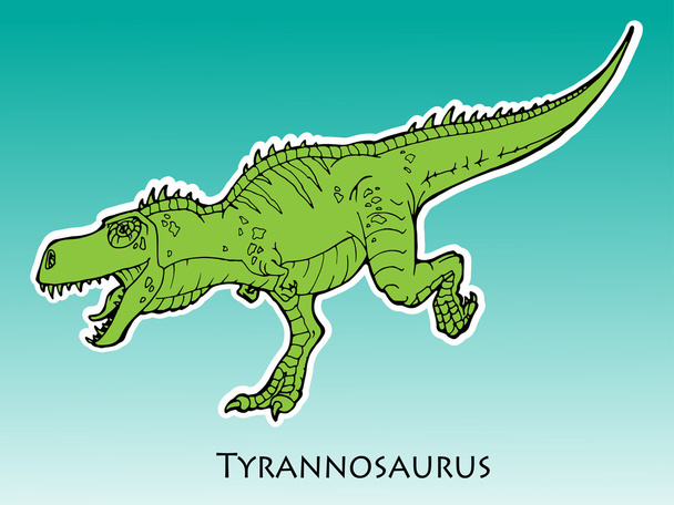 illustration of tyrannosaurus Rex - Foto, immagini