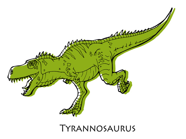 illustration of tyrannosaurus Rex - Φωτογραφία, εικόνα