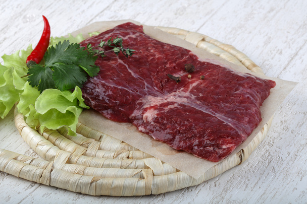 Raw machete steak - Photo, Image