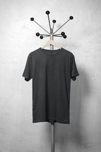 Photo of black blank tshirt - Фото, изображение