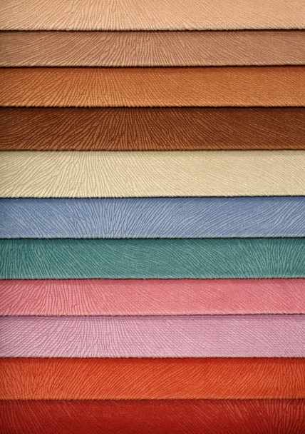 Tapicerka materiałów włókienniczych różnych odcieni kolorów - Zdjęcie, obraz