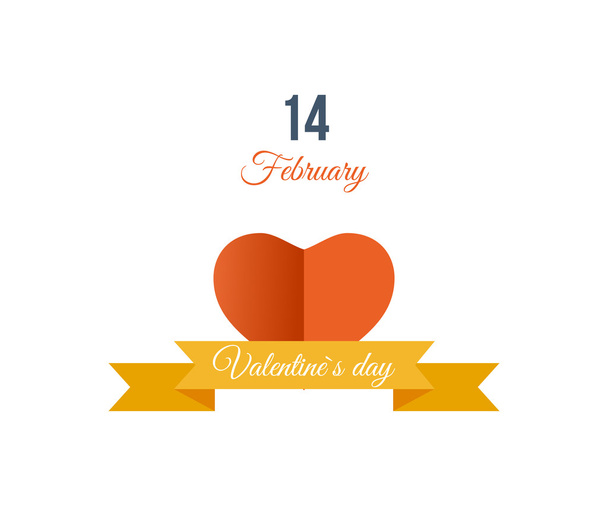 Valentines Day gift card - Vector, Image