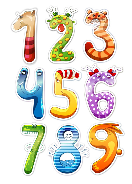 Nummers voor Kids - Vector, afbeelding