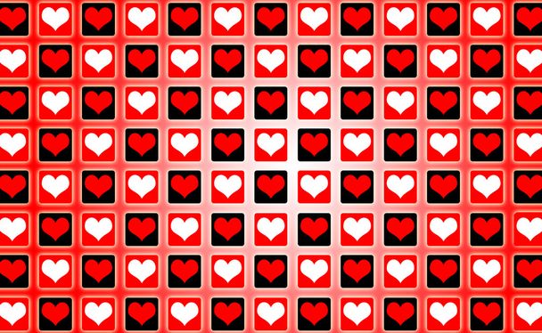Corações abstratos fresco Valentine fundo
 - Foto, Imagem