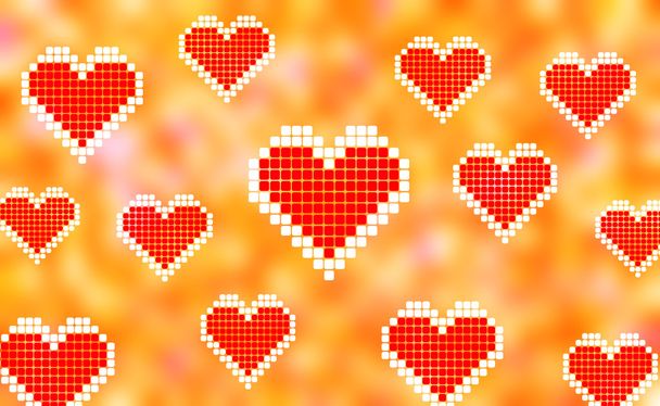 Abstract Hearts Cool Valentine Background - Photo, Image