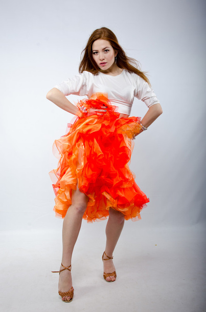 the girl dancing in the Studio - Photo, Image